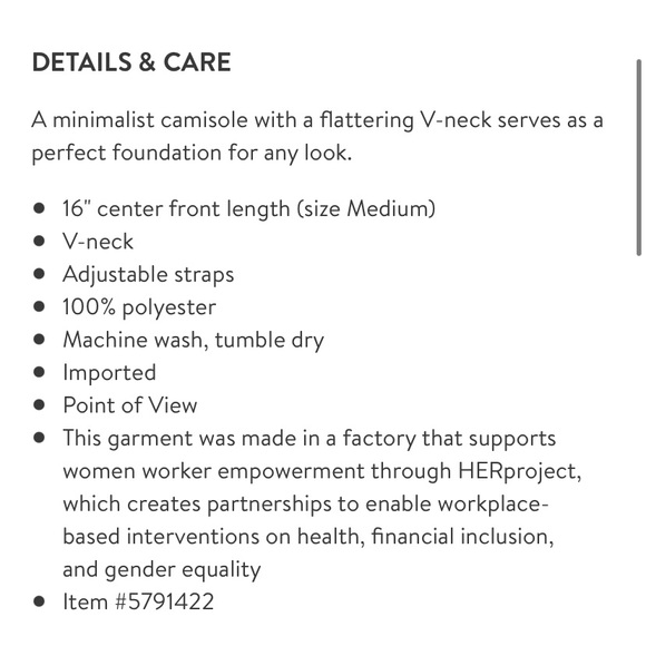 Nordstrom Halogen floral cami - Picture 12 of 12